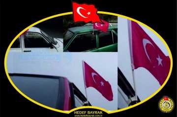 30x45 Araç Fors Bayrağı Türk