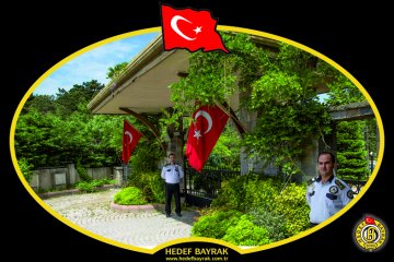 150 cm. DUVAR DİREKLİ TÜRK BAYRAĞI