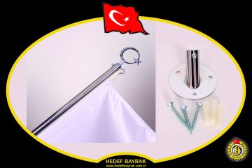150 cm. DUVAR DİREKLİ TÜRK BAYRAĞI