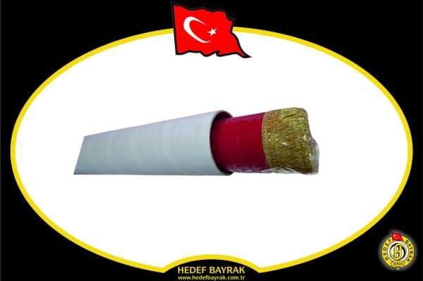 Telalı Simli 100x150 Türk Bayrağı Makam